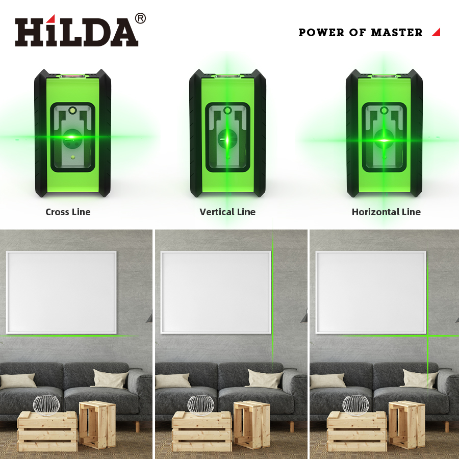 HILDA Laser Level Meter 2-Line - Industrial Laser Measurement review and price