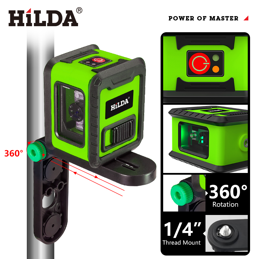 HILDA Laser Level Meter 2-Line - Industrial Laser Measurement review and price