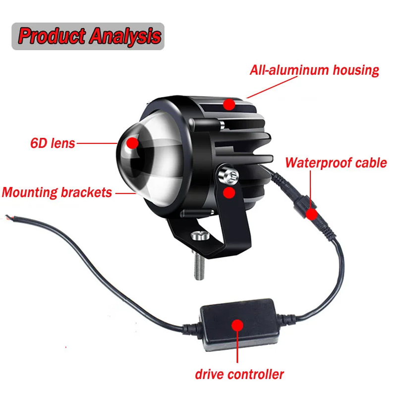 2 pcs LED Laser Spotlight High - Industrial Laser Projection review and price