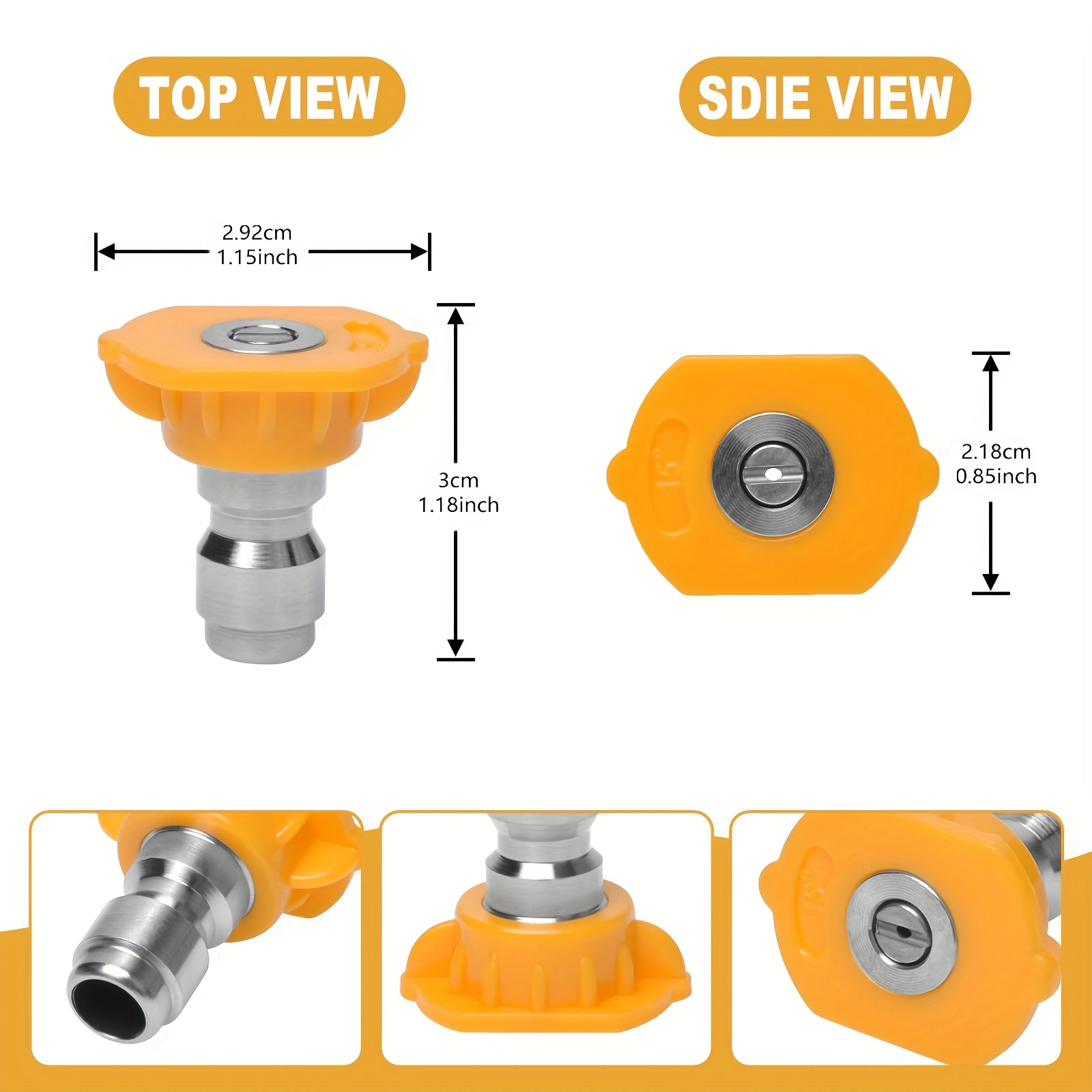6‑Pack Stainless Steel Pressur - Laser Nozzle Ceramic review and price