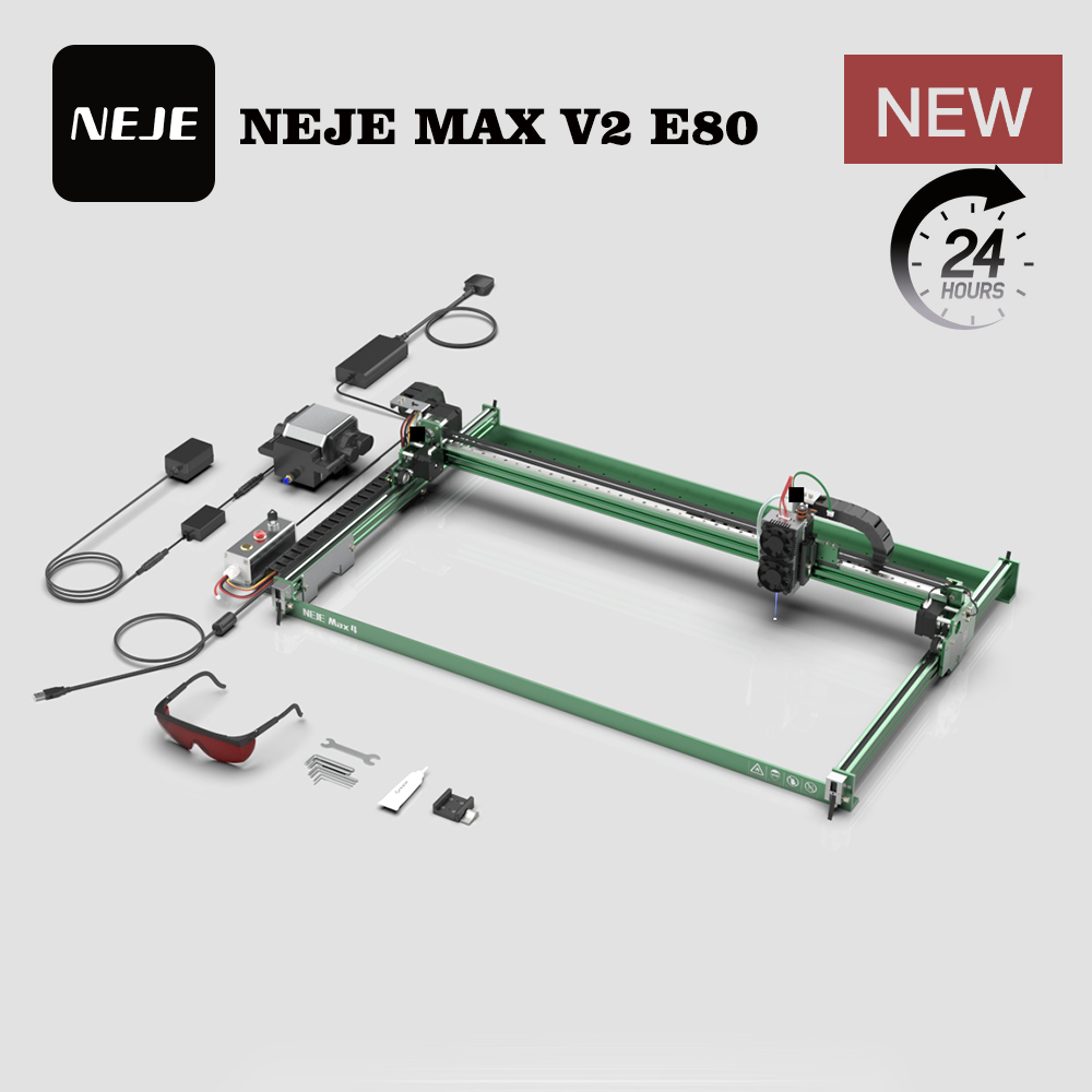 NEJE MAX V2 E80 80W 455nm Lase - Industrial Laser Cutting review and price