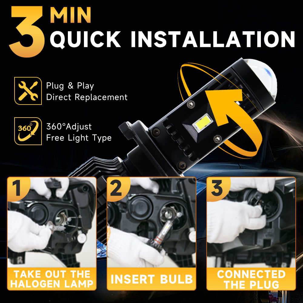 Canbus Lamp H4 H7 LED Y10 Supe - Laser Focus Lens review and price