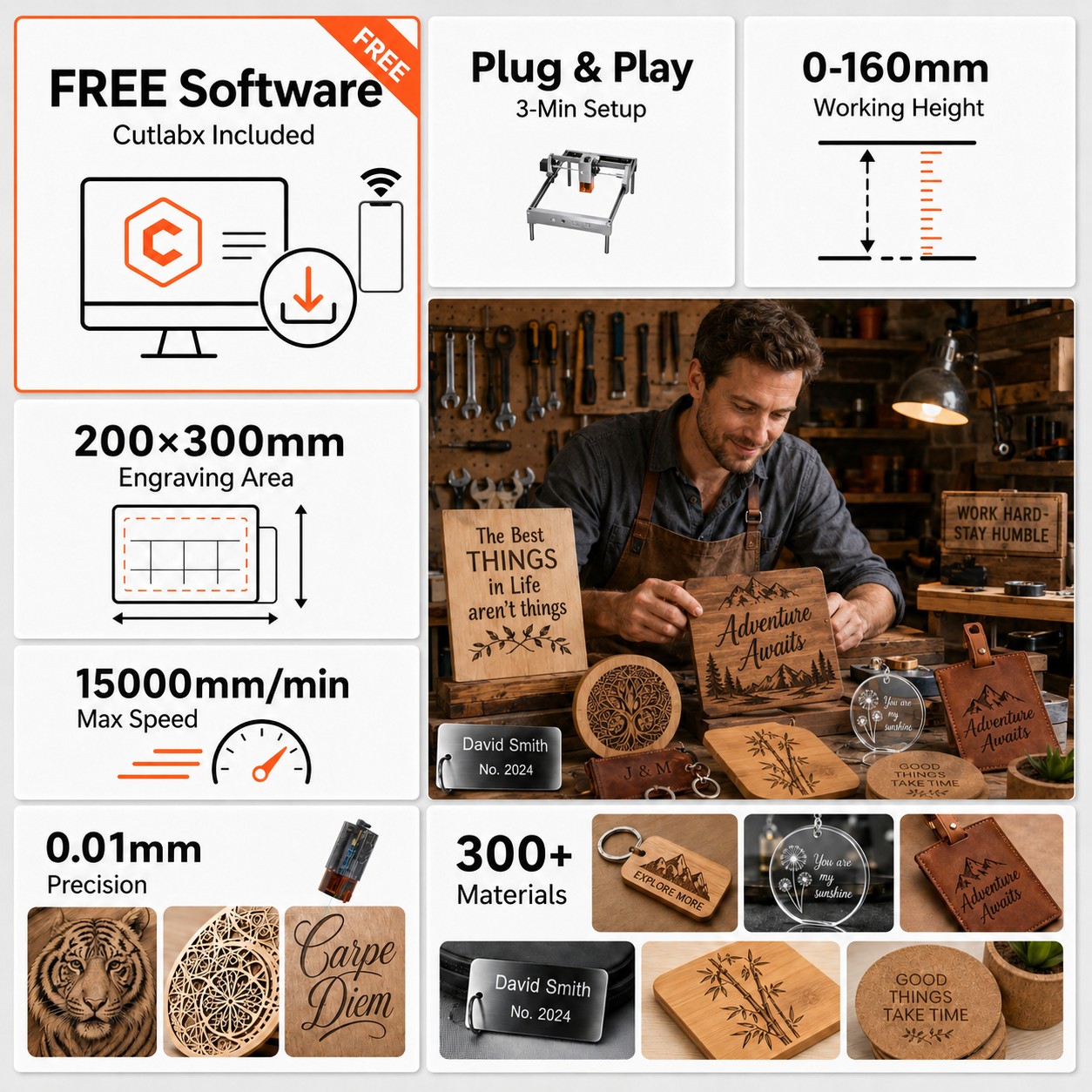 Carverall K15PRO 10W Diode Las - Laser Engraving Software review and price
